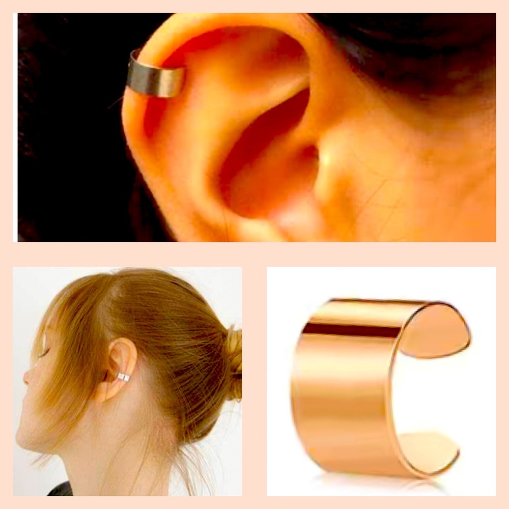 🆕NIP:Rose Gold Ear Cuff- Unisex design